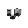 PASO 828 PLASTİK KALEMLİK 3 LÜ MASA SETİ
