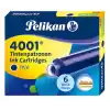 PELİKAN DOLMA KALEM TÜPÜ 6 LI MAVİ 4001-301176