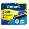 PELİKAN DOLMA KALEM TÜPÜ 6 LI SİYAH 4001-301215