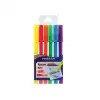 PENSAN 6 RENK NEON KESİK UÇ KEÇELİ KALEM 99095