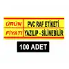 Pvc Silinebilir Raf Fiyat Etiketi 10x3,8 cm 100 Ad.