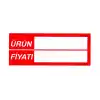 Pvc Yaz - Sil Market Raf Profil İçi Fiyat Etiketi 10 x 3,8 cm 100 Adet