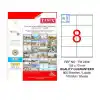 Tanex 105x72 Laser Etiket Tw-2408