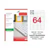 Tanex 52,5x18 Laser Etiket Tw-2164