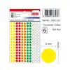 Tanex Ofc-127 Mix Color 8 Mm Ofis Etiketi Yuvarlak