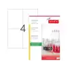 Tanex Tw-2204 Polyester Beyaz Laser Etiket 105x148,5mm.25 Syf./100 Ad./Pk
