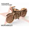 Yıldızlar Ahşap 3d Ahşap Boyanabilir Maket Motor Bym-09