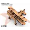 Yıldızlar Ahşap 3d Ahşap Boyanabilir Maket Uçak Bym-03