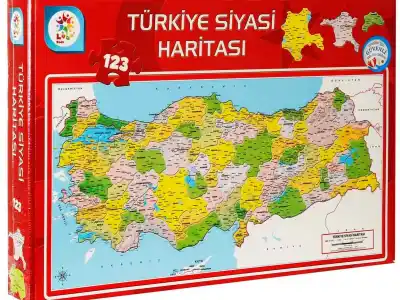 123 Parça Puzzle: Türkiye Siyasi Haritası