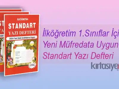 İlköğretim 1.Sınıflar İçin Yeni Müfredata Uygun Standart Yazı Defteri
