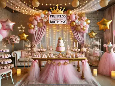 Prenses Temalı Doğum Günü Süslemesi