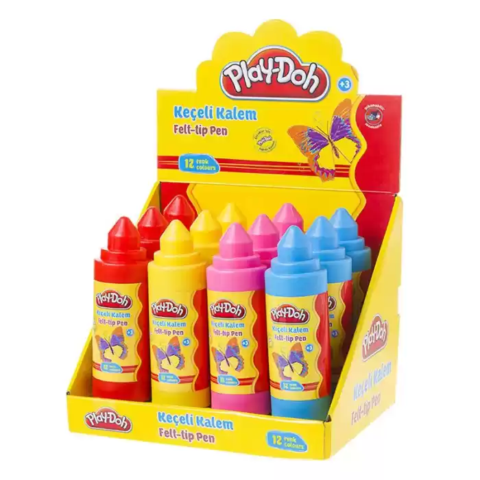 Play-doh 12 Renk Keçeli Kalem 5 Mm Ke012