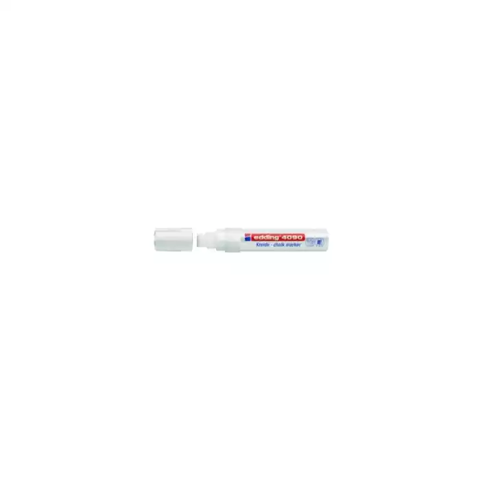 Edding E-4090 Beyaz Fosforlu Cam Kalemi