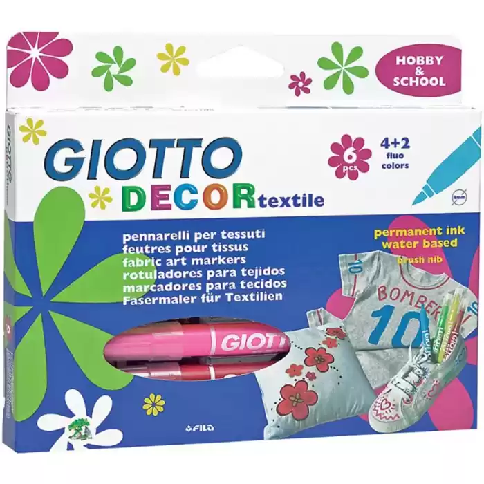 Gıotto Decor Tekstil Kalemi 6 Renk 494800
