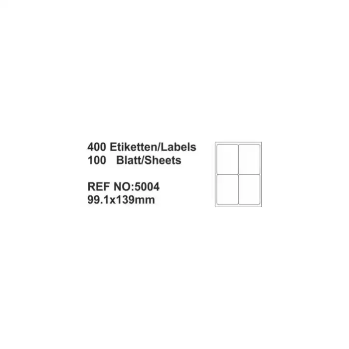 Multiofis 99,1x139 Mm Laser Etiket 5004