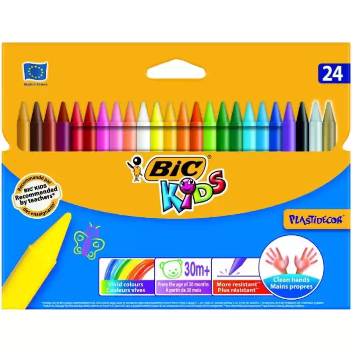 Bic Plastıdecor 24 Renk Pastel Boya 8297721