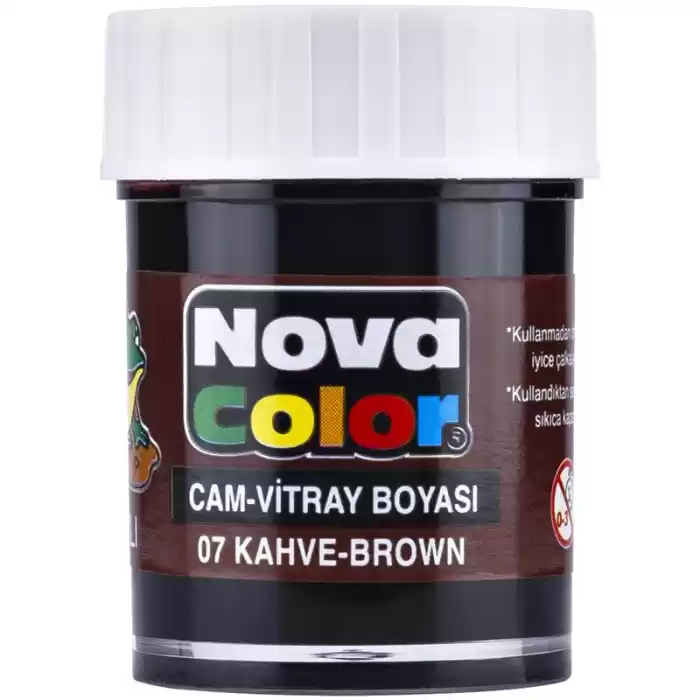 Nova Color Cam Boyası Kahverengi Su Bazlı Nc-155