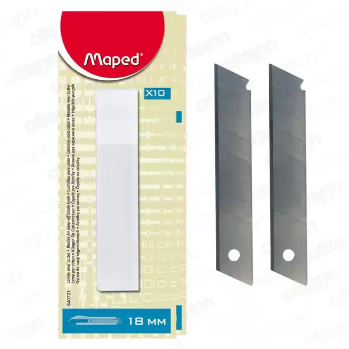 Maped 18 Mm Maket Bıçağı Yedeği 10 Lu 640721