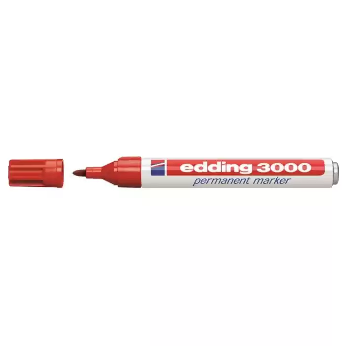 Edding 3000 Kırmızı Permanent Marker Kalem (2000)