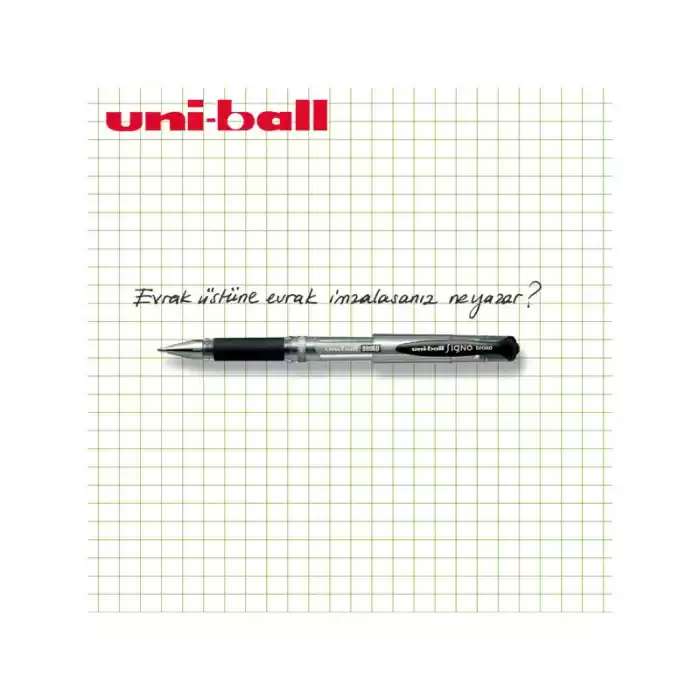 Uni-ball Um-153 Mavi Broad Jel İmza Kalemi Sıgno
