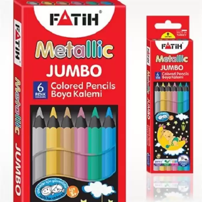 Fatih 6 Renk Metalik Jumbo Kuruboya 33360