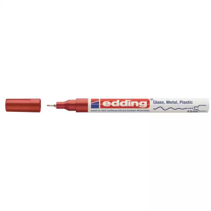 Edding 780 Kırmızı İğne Uçlu Marker Kalem 0.8 Mm