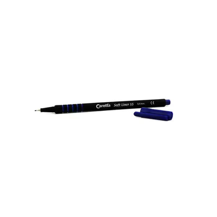 Caretta Softliner 55-19 Mavi-siyah Kalem 0.4mm