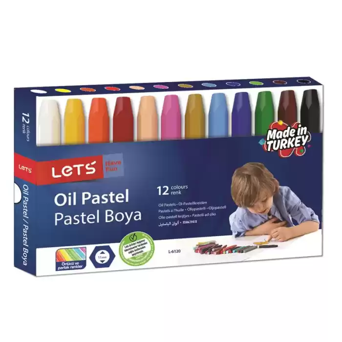 Lets 12 Renk Pastel Boya L-6120