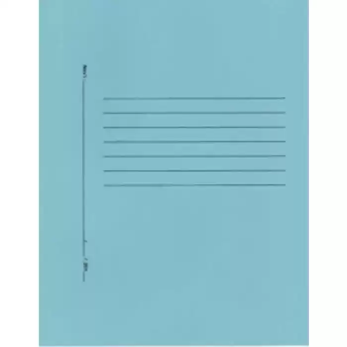 Alemdar Mavi Telli Yarım Kapaklı Lüks Karton Dosya