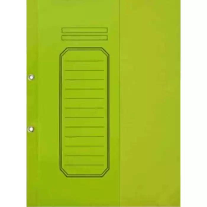 Alemdar Yeşil Telli Yarım Kapaklı Lüks Karton Dosya