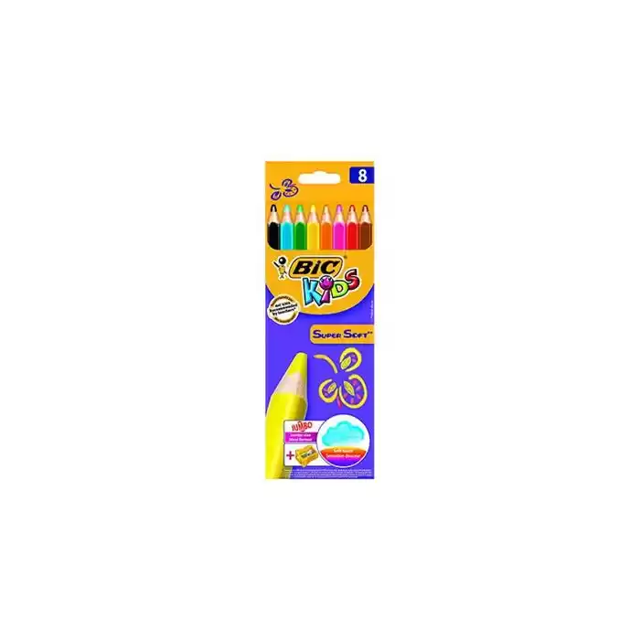 Bic Süpersoft 8 Renk Kuruboya 8959211