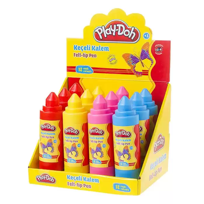 Play-doh 12 Renk Keçeli Kalem 5 Mm Ke012
