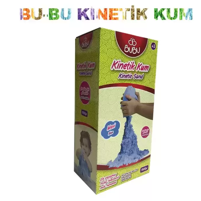 Bu-Bu Mavi Kinetik Kum 1 Kg. Ku0008