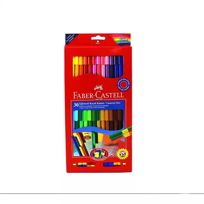Faber 30 Renk Eğlenceli Keçeli Kalem 68113000