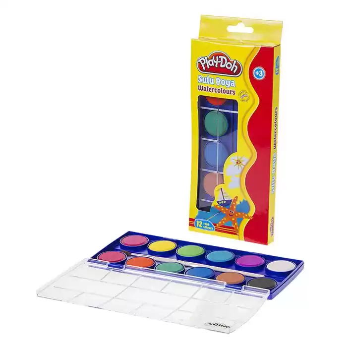 Play-Doh 12 Renk Sulu Boya Büyük Boy Su003