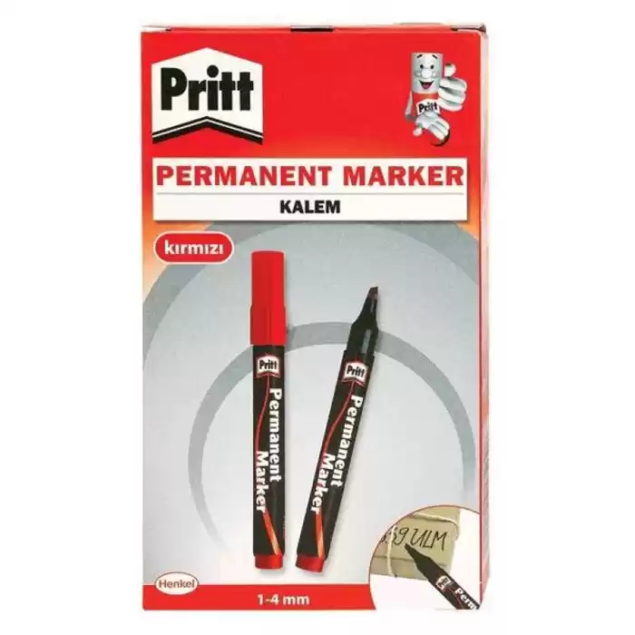 Pritt Permanent Kırmızı Kesik Uçlu Kalem 893251(adet)