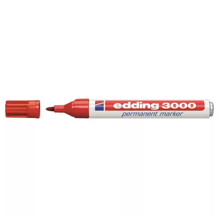 Edding 3000 Kırmızı Permanent Marker Kalem (2000)