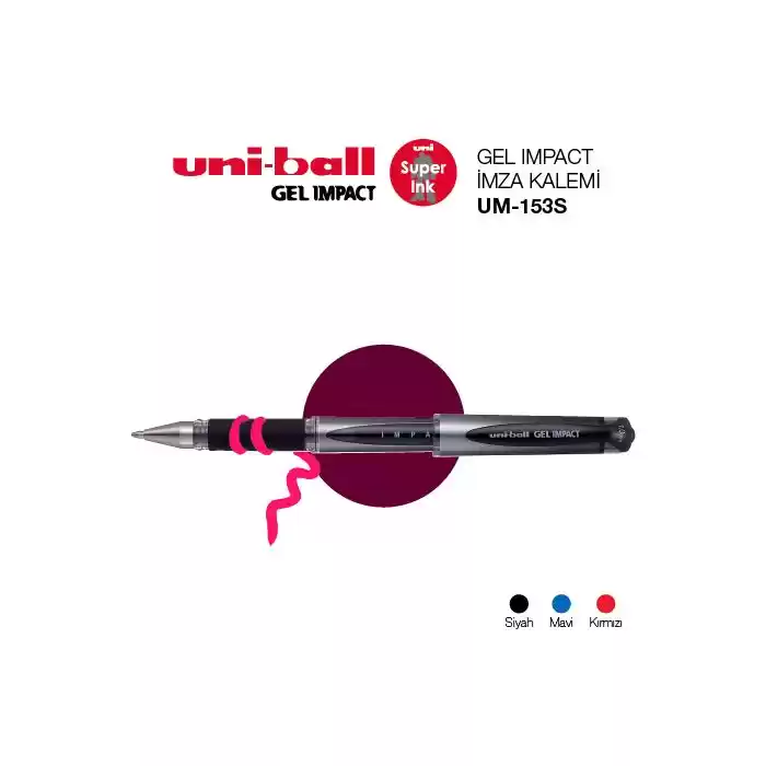 Uni-ball Um-153s Kırmızı Gel Impact 1.0 Kalem