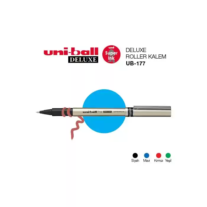 Uni-ball Ub-177 Kırmızı Fine Deluxe Kalem 0.7