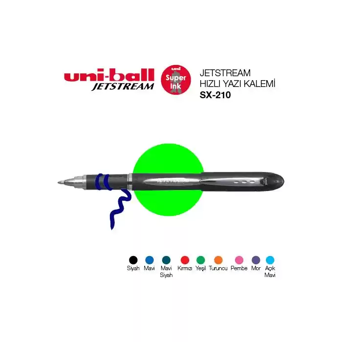 Uni-ball Sx-210 Siyah Jetstream 1.0 Kalem