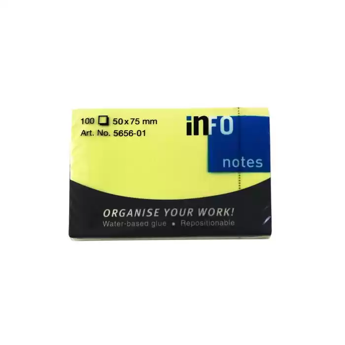 Info Notes 50X75 Sarı Postit 100 Yp 565601