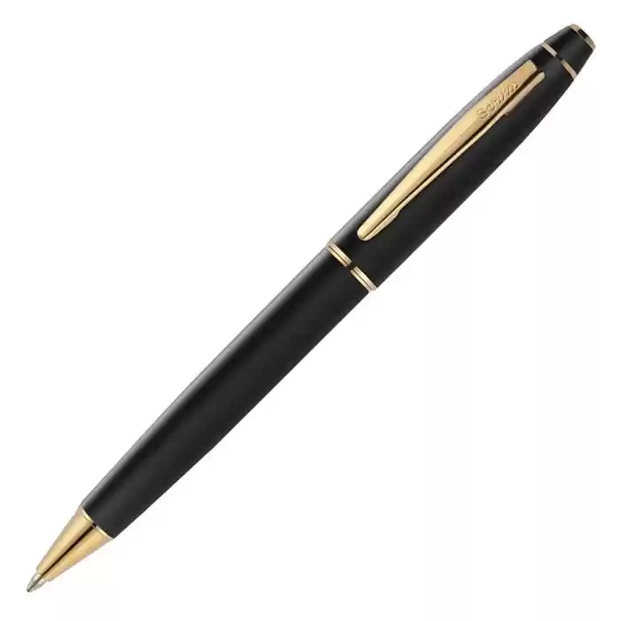 İsminize Özel Scrikss 35 Mat Siyah Altın Tükenmez Kalem