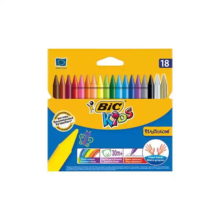 Bic Plastıdecor 18 Renk Pastel Boya 8297711