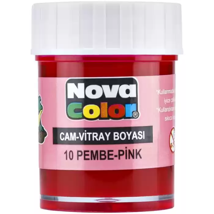 Nova Color Cam Boyası Pembe Su Bazlı Nc-158