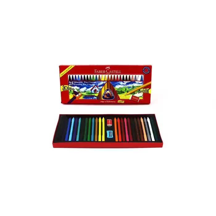 Faber 25 Li Silinebilir Wx Crayon Pastel 1122725