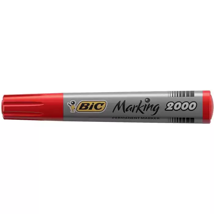 Bic Kırmızı Permanent Kalem Yuvarlak Uçlu 820913 2000