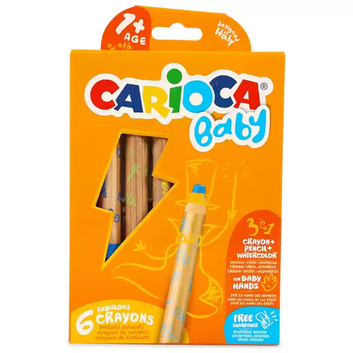 Carıoca  6 Renk Baby Jumbo Kuru Boya 42817