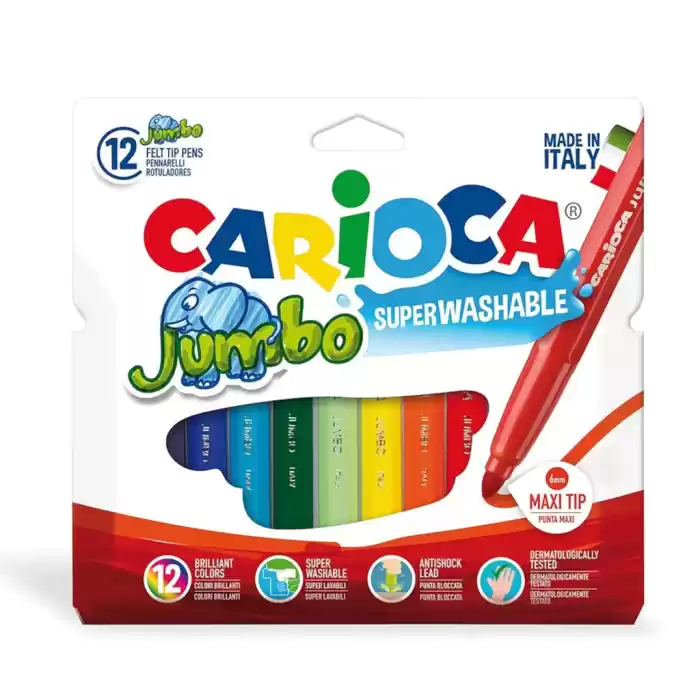 Carıoca 12 Renk Jumbo Keçeli Kalem 40569