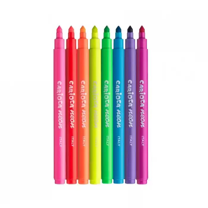 Carıoca 8 Renk Neon Yıkanabilir Keçeli Kalem 42785