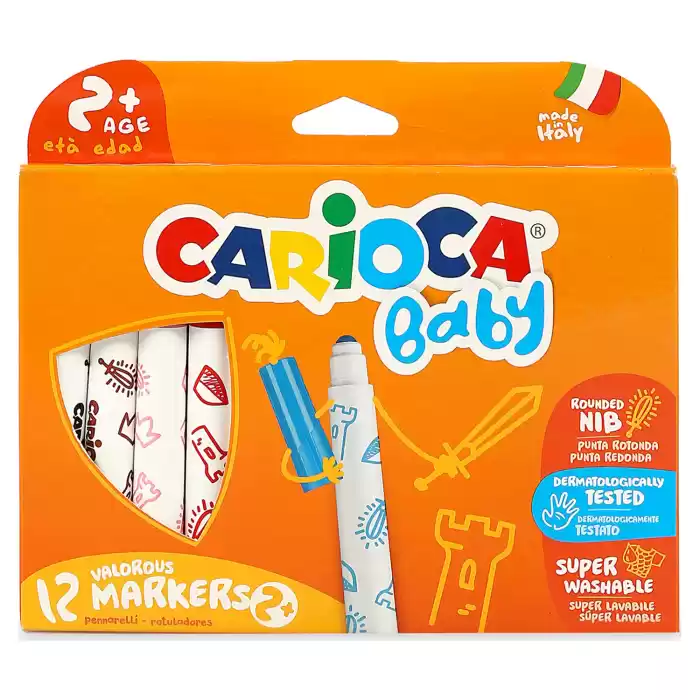 Carioca Baby Yıkanabilir Jumbo Keçeli Boya Kalemi 12li 42814